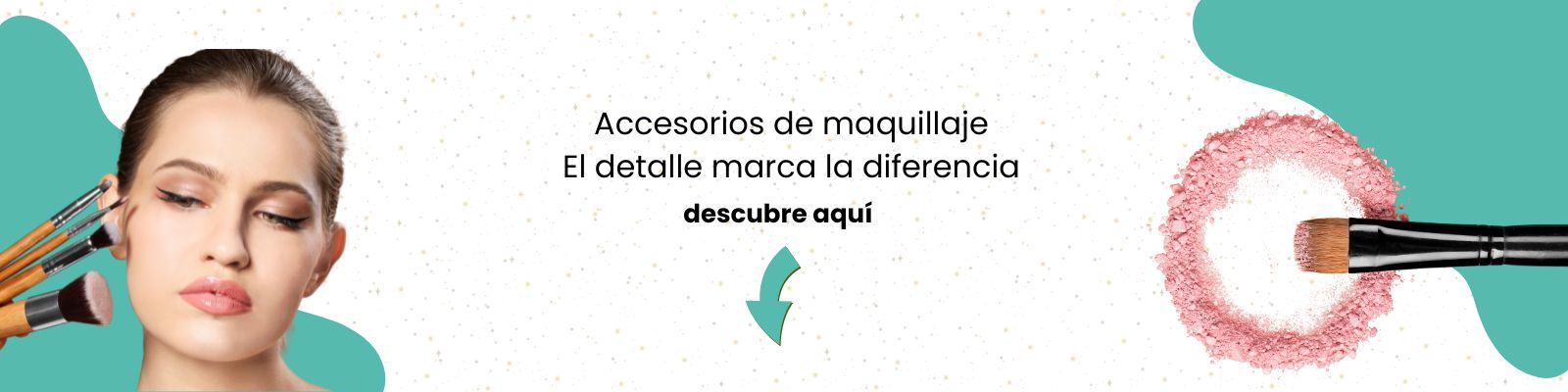 Accesorios de maquillaje. El detalle marca la diferencia. Brochas y espejos. En Kiwinnashop